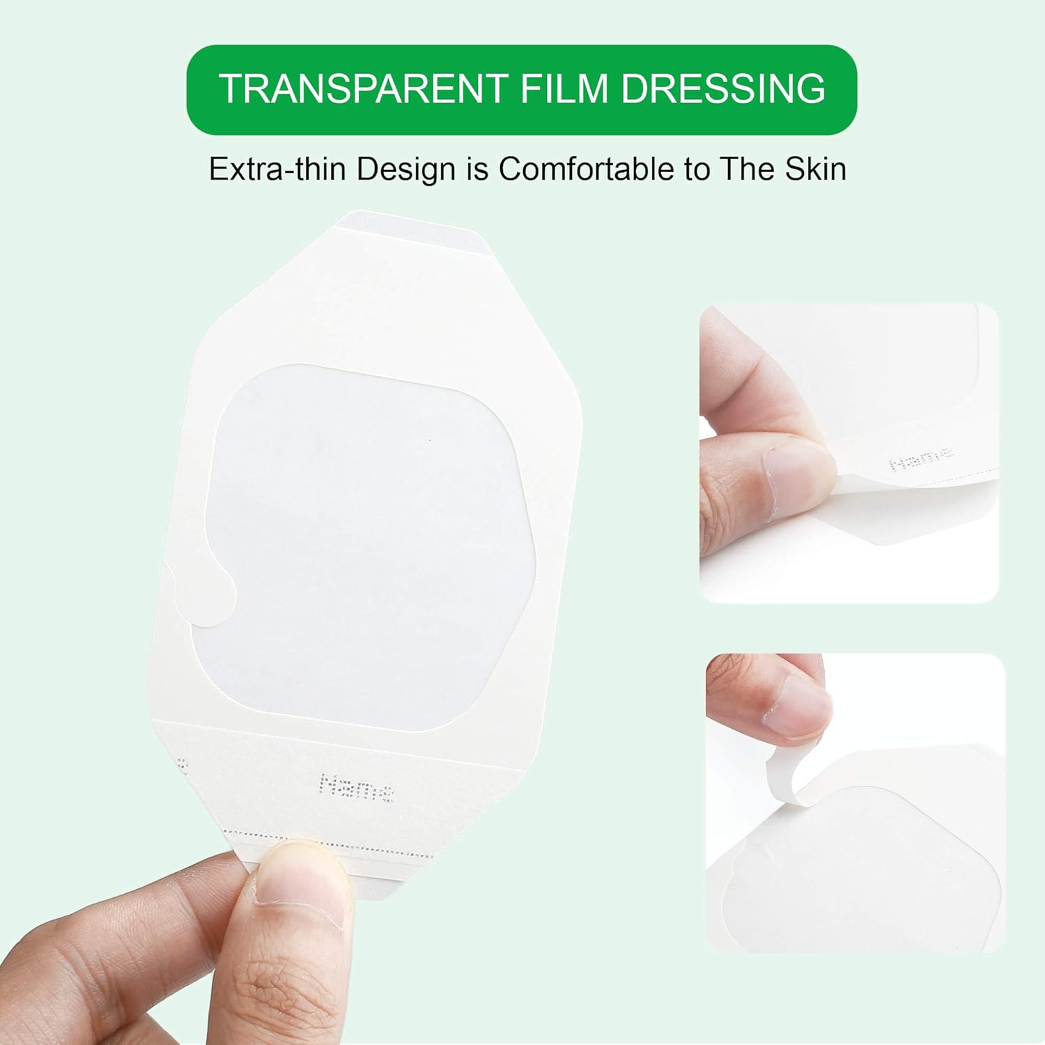 110PCS Waterproof Transparent Film Dressing 2 3/8" x 2 3/4", Wound Cover Bandage Tape,Sterile Protection, Adhesive First Aid Bandage Pads Fits for Post-Surgical, Medical Appliance: Health & Personal Care