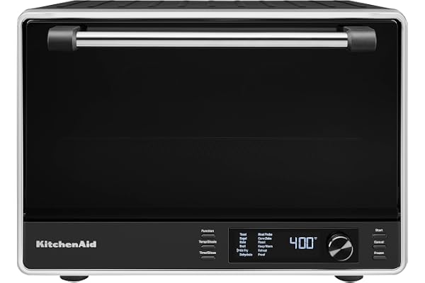 KitchenAid Digital Air Fryer Dual Convection Countertop Oven with Temperature Probe, Black Matte, KCO224BM
