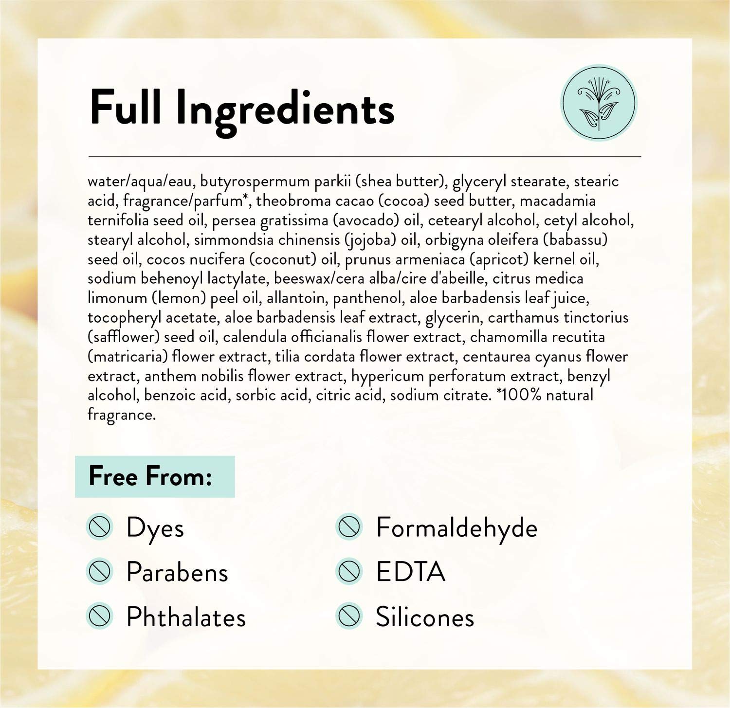 J.R. Watkins Natural Moisturizing Hand Cream, Hydrating Hand Moisturizer with Shea Butter, Cocoa Butter, and Avocado Oil, USA Made and Cruelty Free, 3.3oz, Lemon Cream, Single : Body Gels And Creams : Beauty