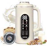 10 in 1 Nut Milk Maker Machine, 42oz IMD Screen Almond Milk Maker, Soy Milk Maker with Self-Cleaning, Delay Start, Keep Warm, Boil Water