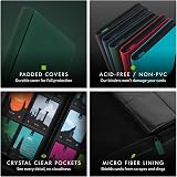 Vault X 4 Pocket Trading Card Zip Binder Green 160 Cards Exo-Tec Material view 6