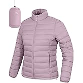 Pioneer Camp Women's Packable Puffer Jacket Winter Lightweight Quilted Coat Water-Repellent Insulated Thermal Warm Outerwear