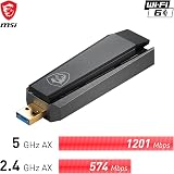 MSI AX1800 WiFi 6 USB Adapter PC Laptop Windows 11 10 view 2