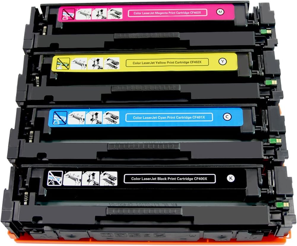 RapmininK Replacement for HP 201X 201A for HP Color LaserJet Pro MFP M277dw Pro M252dw, CF400X-1SET, CF400X-1SET