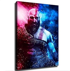 game poster God Of War Poster Picture Art Print Canvas Wall Art Home Living Room Decor Mural (20×27inch-No Framed)