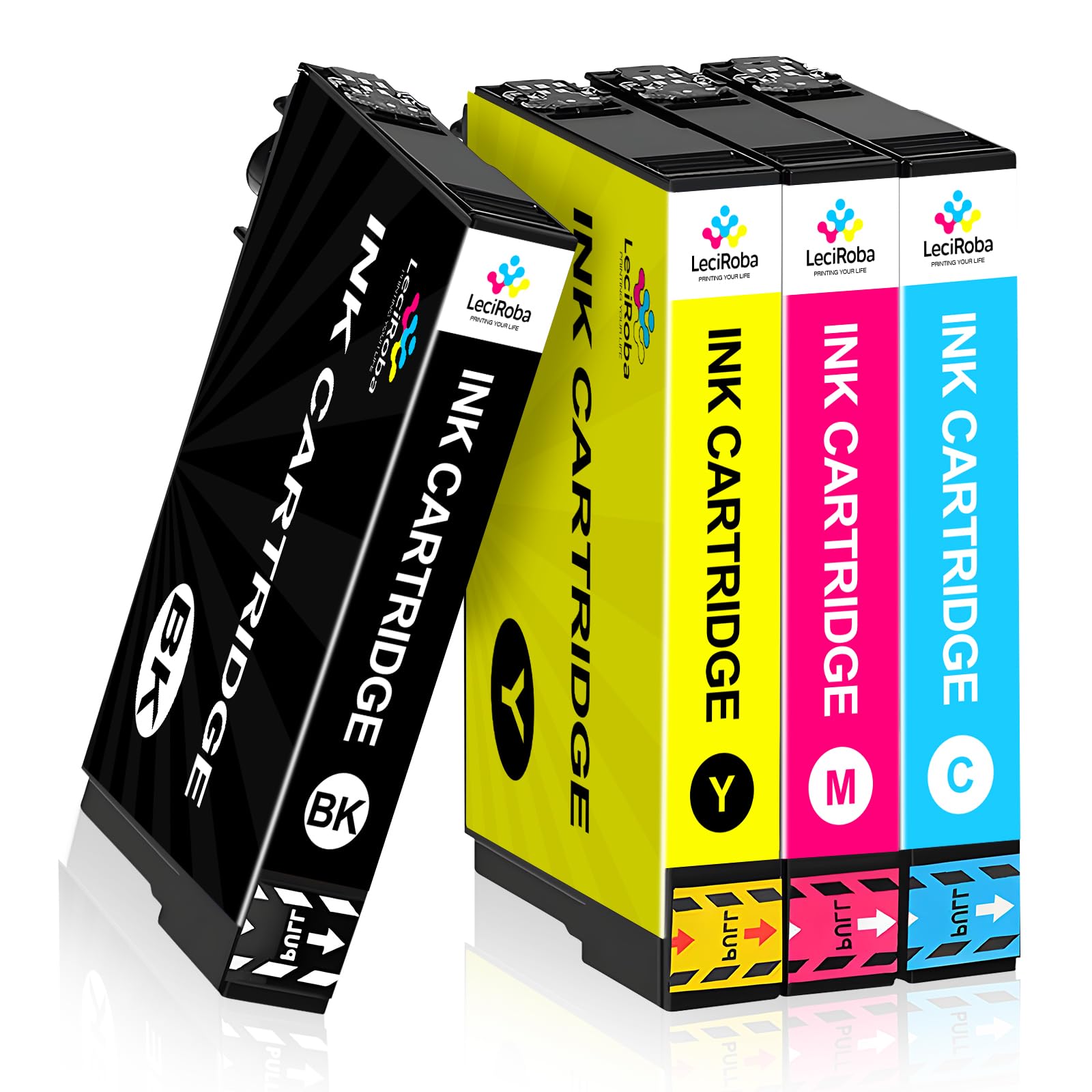 LeciRoba Ink Compatible for Workforce Pro WF-3820DWF WF-3825DWF WF-4820DWF WF-4825DWF WF-4830DTWF WF-7310DTW WF-7830DTWF WF-7835DTWF WF-7840DTWF (4-PACK)
