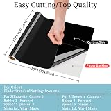 IModeur Glossy Black Permanent Vinyl Roll 30.5 x 305 cm Adhesive view 3