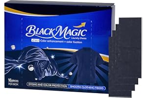 Black Fabric Dye Sheets | Long Lasting Dark Garment Restoration - Color Booster Black Fabric Dye - for T-Shirts Jeans Quilt C