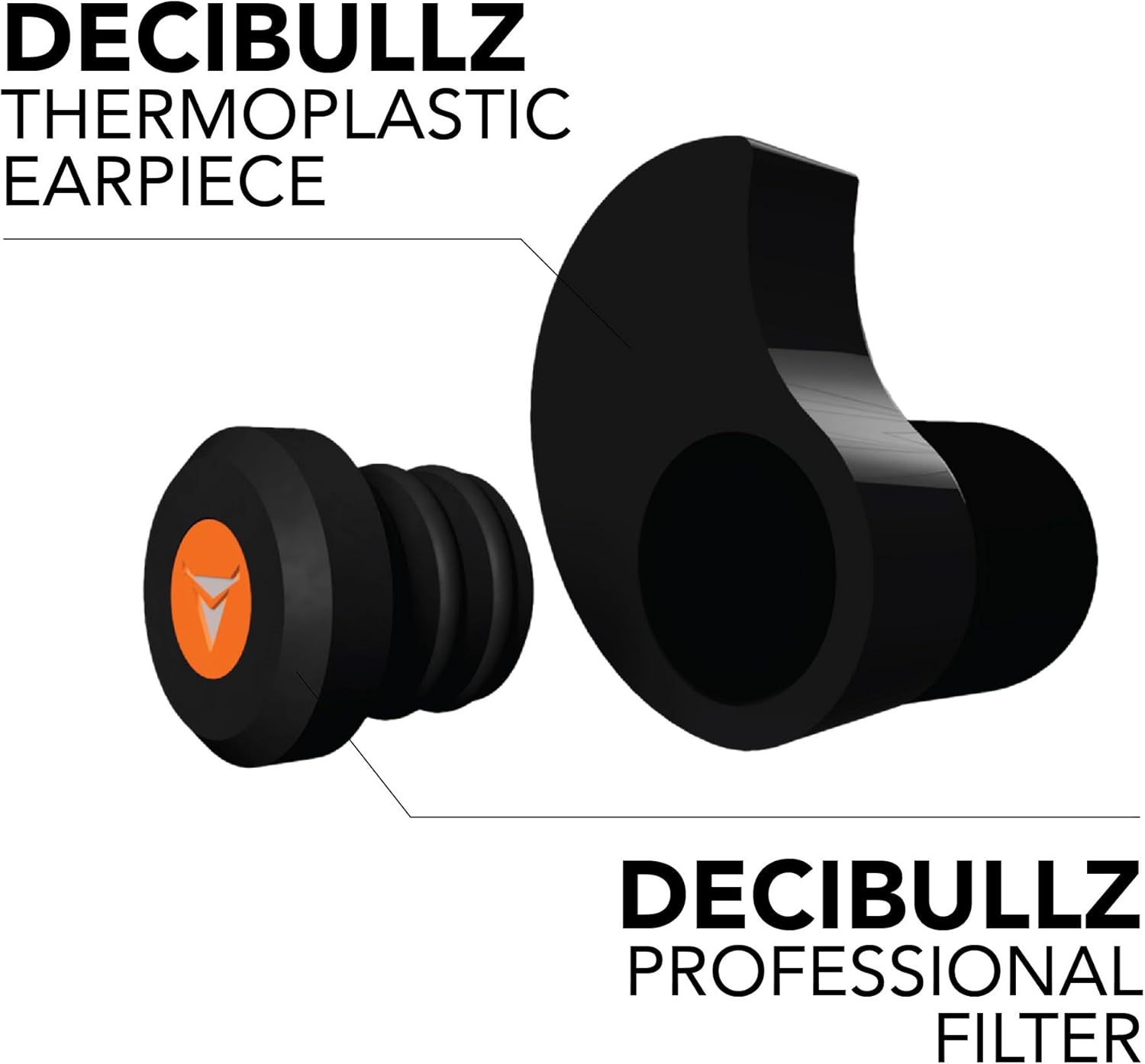Decibullz - Custom Molded Percussive Filters, Custom Molded Hearing Protection : Sports & Outdoors