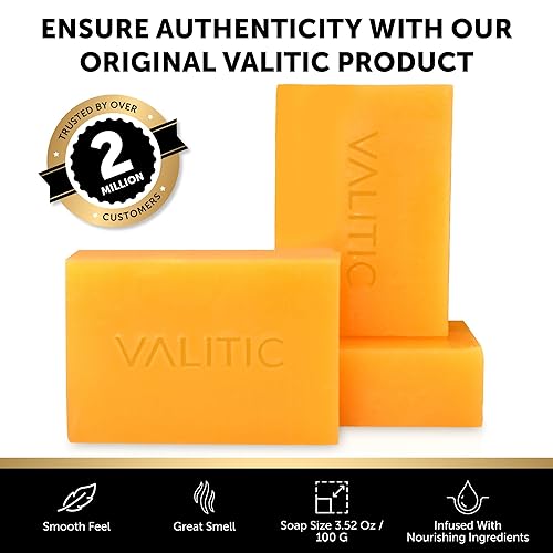 VALITIC Kojic Acid Soap for Hyperpigmentation - with Glutathione, Collagen  & Vitamin C