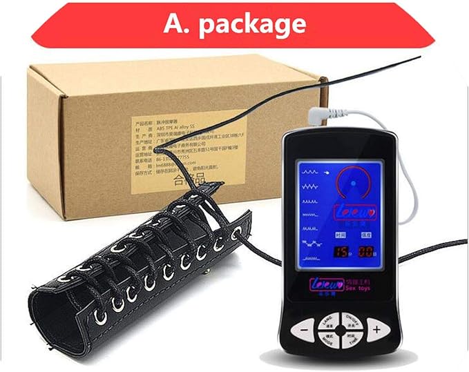 Men Fleshlite Wireless Remote Control Electric Shock Sleeve Pulse