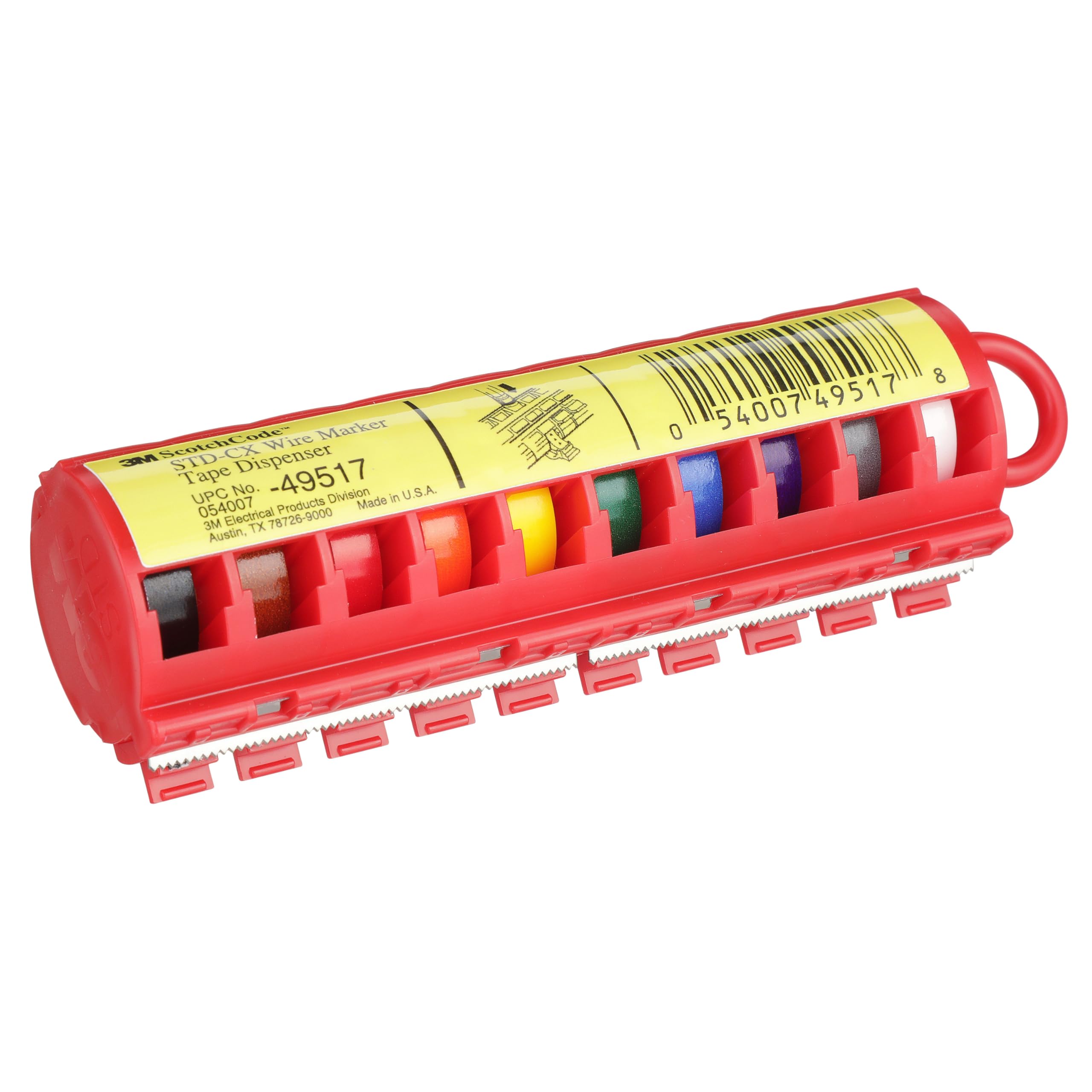 3M ScotchCode 49517 Wire Marker Tape Dispenser STD-CX