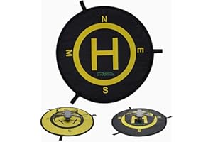 SKYMONSTER 55cm/21'' Drone Landing Pad, Waterproof Fast-fold Double Sided Quadcopter Universal Parking Apron for RC Drones Helicopter for DJI Mini 3 Pro/2/SE/Spark/Mavic Air Accessories