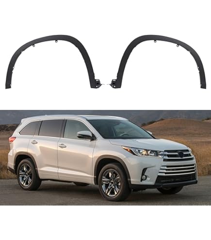 Rear Passenger Side Wheel Arch Trim For Toyota Highlander 2014-2019 - Right Side Fender Molding Replacement