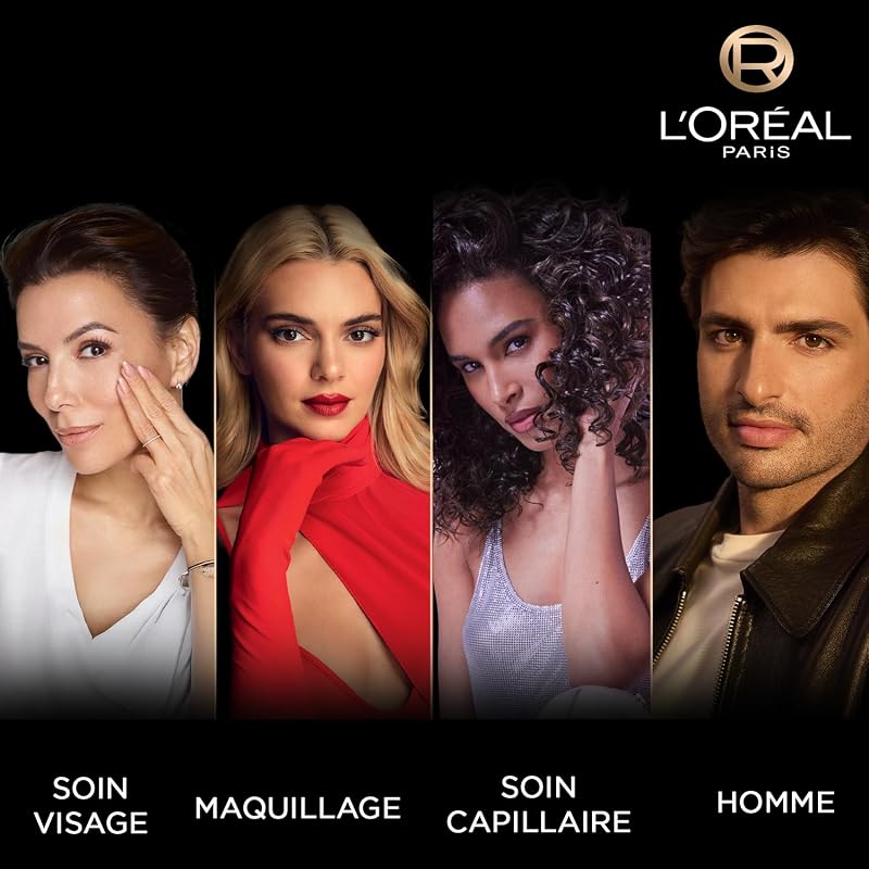 L'Oréal Paris – Geschenkbox – Mascara Telescopic Lift Schwarz, Eyeliner Felt Tip, Lippenstift Infaillible Matte Resistance Rot – tatsächliche Größen