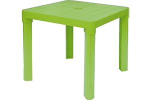 Baby Lulu Children's Light Poly Play Table - 18.1" x 18.1" Storable - Made in Italy - Green