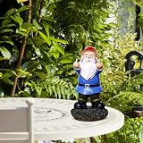 Estefanlo Funny Garden Gnomes Colorful Double Middle Finger Resin Figurine view 4