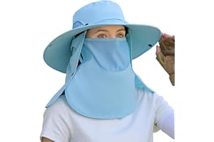 KAICAILA Sun Hat Unisex Face Coverage Shield Neck Flap Cap Garden Lawn Work Sports Hiking Fishing Hats