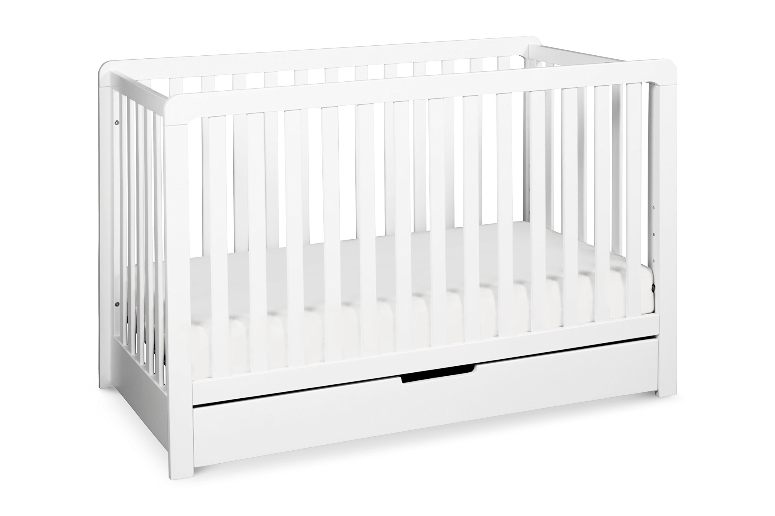 Carter's by Davinci Colby 4-in-1 Convertible Crib with Trundle Drawer, White
