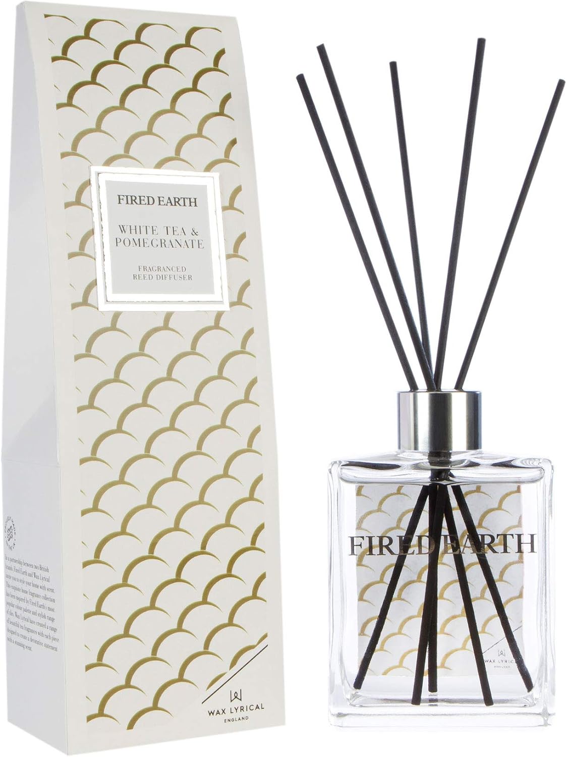 WAX LYRICAL Fired Earth White Tea & Pomegranate Reed Diffuser, 180ml, Large