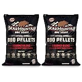 Bear Mountain 2 Pack BBQ Pellets, All Natural Low
