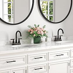 Bathroom Faucets for Sink 3 Hole, Hurran 4 inch Oil