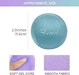 RYACO 2Pcs Hand Exercise Gel Stress Balls Set Purple & Green, 2.3in Diam view 3