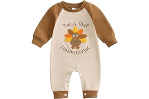 ZIXILOVGIR My First Christmas Baby Girl Boy Outfit Gingerbread Man Embroidery Romper Long Sleeve Jumpsuit Cute Clothes