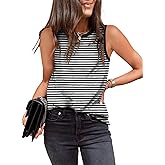 EVALESS Tank Tops for Women 2026 Spring Summer Outfits Cute Polka Dots Sleeveless Tops Loose Fit Shirts