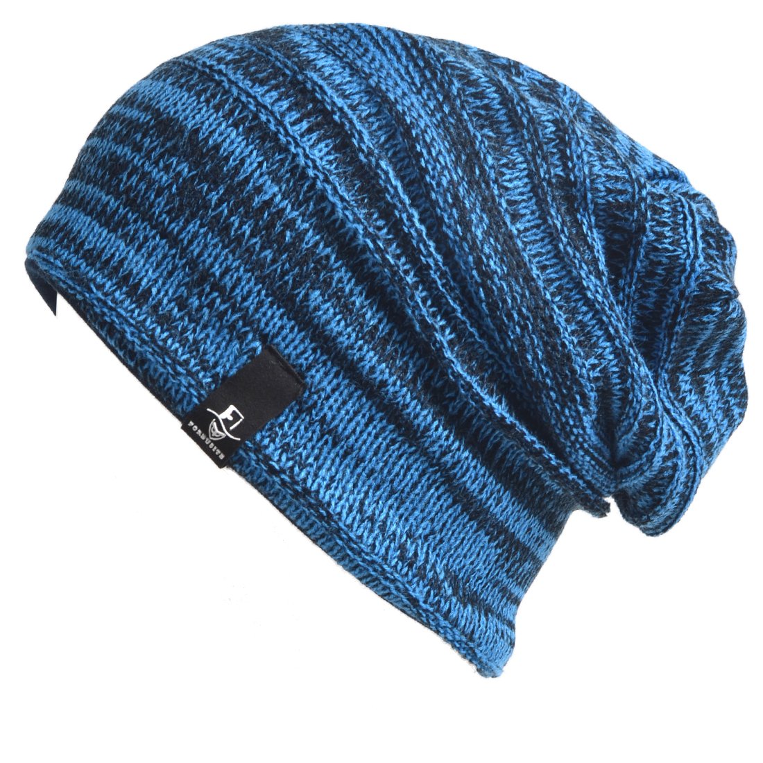 VECRY Kids Slouch Beanie Winter Hats Boys Girls Children Knitted Skull Cap (01k-Blue)