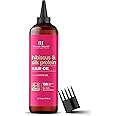 Botanic Hearth Hibiscus & Silk Protein Hair Oil (6.7 fl oz) | Hair Growth, Hydration & Repair | Tames Frizz, Adds Shine | After Wash Use | For Dry, Damaged Hair | All Hair Types | No Parabens