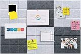 Uoisaiko 6pc Large 30x30cm Felt Bulletin Board Tiles with 30 Pins - Self view 2