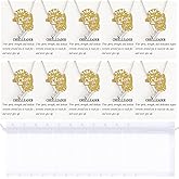 Tondiamo 12 Pcs Cheerleader Necklace Gifts Bulk Cheerleading Gifts for Team Cheerleader Megaphone Necklace, Motivational Card