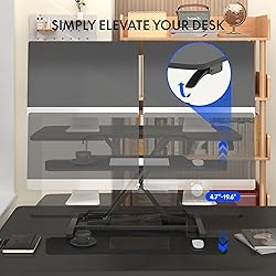 FLEXISPOT 40" Wide Standing Desk Converter Sit to