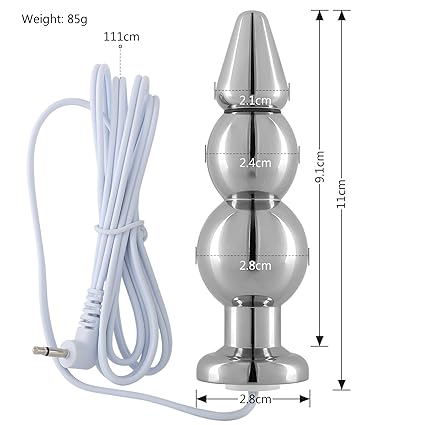 Greenpinecone Metall Perlen Elektro Analplug zur Elektrostimulation Elektrosex Perlen Buttplug SM Sexspielzeug für frauen män