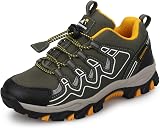 UOVO Boys Trainers Low-Top Walking Shoes Khaki Yellow Size 11.5