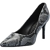 Karl Lagerfeld Women's Royale Snake Textured Pointed Toe Dress Pump
