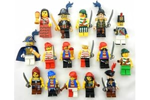 LEFVNPETS Booster Bricks 3 New Random Lego Pirate Minifigure - with Random Accessory Mystery Pack Minifigs