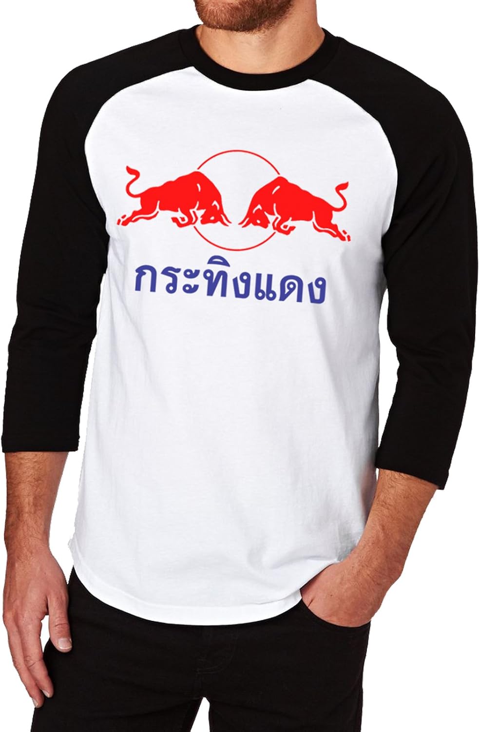 EmoBug Red Bull Original Classic Krating Daeng Logo Racing Baseball Tee
