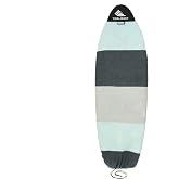 Tidal Wake TAG-IT Wakesurf Board Sock Cover, 60" Round Nose, SF Grn/Gry | Soft protective cover with external TAG-IT ID tag identifies board without opening. Fits wakesurf, wakeboard &amp; foil boards.