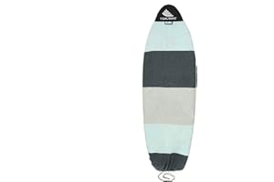 Tidal Wake TAG-IT –60" Round Nose Surf & Wake Board Sock - Soft Wakesurf/Wakeboard Bag with Built-in Name Tab, Customizable Wake Surfboard/Wakeboard Cover Protects Your Board - Sea Foam Green & Gray