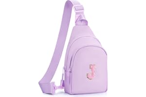 Fystdtote Birthday Gift for 5 6 7 8 9 10 11 12 13 14 15 16 Year Old Girls Fanny Pack Crossbody Bags for Women,Cute Trendy Stuff - Lavender,J