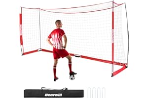 Soccer Goal, 12X6FT Easy Setup Soccer Net, Portable Soccer Goals for Backyard with Upgraded Collapsible Metal Base, Outdoor I