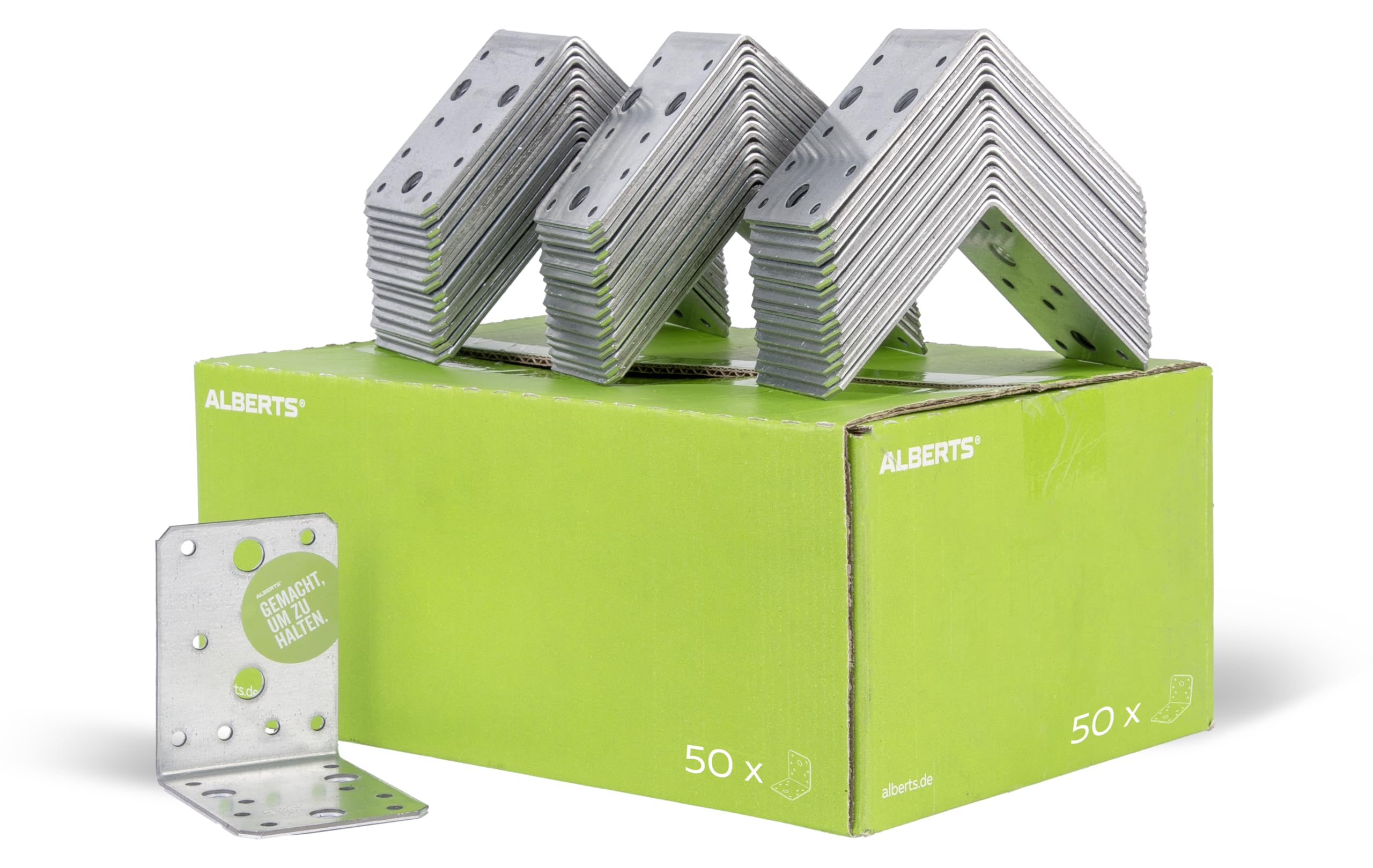 Angle Connector Craftsman Pack Sendzimir-Galvanised 90 x 90 x 65 mm / 50 STK.