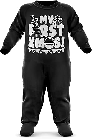 my first xmas baby grow
