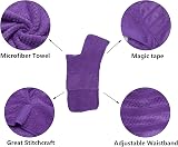 Geyecete Pineapple Drying Coat for Dogs Purple L - Fast Dry Absorbent Bath Robe view 2