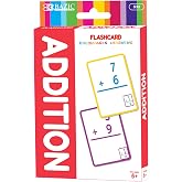 BAZIC Products Addition Flash Cards, 36 Cards, Self-Checking | Answer printed on each card for self-checking math practice, Flashcard, For studying and classroom practice