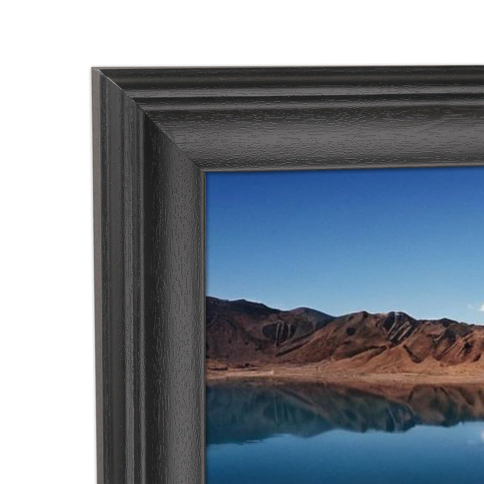 Photo 1 of 8x32 inch Picture Frame Solid Wood Black Suitable for Panoramic Photo, Poster, Painting (A23B832)