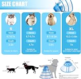 Renyigou Pet Cone Collar Adjustable Soft Elizabethan for Cats Dogs view 3