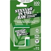 Stevia In The Raw, Stevia Sweetener Tablets, 100 Ct, Zero Calorie | Stevia Sugar Substitute, No Erythritol or Artificial Flavors, Vegan, Gluten Free, Kosher, Low Glycemic Index